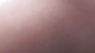 Black babe in sexy stockings spreads legs and gets pussy by big white dick